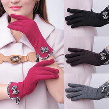 Candy Colors Lady Women Bowknot Screen Motorcycle Ski Snow Snowboard Warm Gloves Mittens EF8