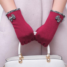 Candy Colors Lady Women Bowknot Screen Motorcycle Ski Snow Snowboard Warm Gloves Mittens EF8