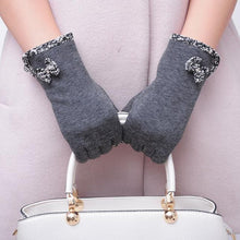 Candy Colors Lady Women Bowknot Screen Motorcycle Ski Snow Snowboard Warm Gloves Mittens EF8