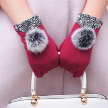 Candy Colors Lady Women Bowknot Screen Motorcycle Ski Snow Snowboard Warm Gloves Mittens EF8