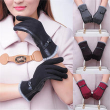 Candy Colors Lady Women Bowknot Screen Motorcycle Ski Snow Snowboard Warm Gloves Mittens EF8