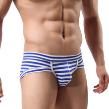 Amazmen's Sexy Cotton Stripe Underwear Shorts Men Underpants Soft Briefs EF8