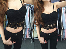 Lace Bustier Women's Bra Crop Camis Beach Tank Tops Bodycon Crop Top Party Corset Bra EF8