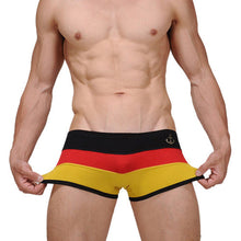 Men's Sexy UnderwearStriped Cotton Boxer Underpants M L XL EF8