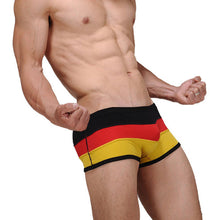 Men's Sexy UnderwearStriped Cotton Boxer Underpants M L XL EF8