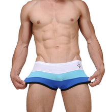 Men's Sexy UnderwearStriped Cotton Boxer Underpants M L XL EF8