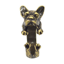 Animal French Bulldog Ring Men   Women Animal Wrap Ring French Bulldog Ring EF8