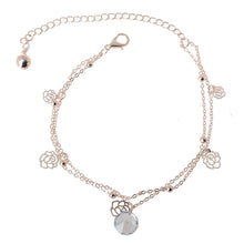 Ankle Bracelet on a leg bracelet anklets rose flower anklet ankle bracelets for womenWomen's feet jewelry EF8