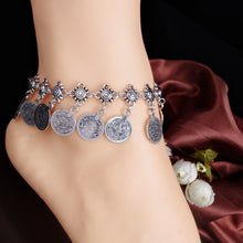 Antique Silver Coin Squirrels Anklet Womens Barefoot Foot Jewelry Ankle Bracelet EF8