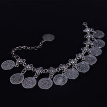 Antique Silver Coin Squirrels Anklet Womens Barefoot Foot Jewelry Ankle Bracelet EF8