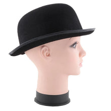 Black Hats for Men Women Woolen Warm Bucket Hat Retro Topper Solid Jazz Cap Panama Fedoras EF8