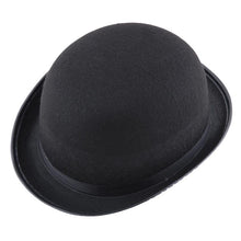 Black Hats for Men Women Woolen Warm Bucket Hat Retro Topper Solid Jazz Cap Panama Fedoras EF8