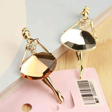 Ballet Vintage Princess Ballerina Brooch Girl Women's Jewelry Exquisite Brooches Bling Gem Brooch EF8