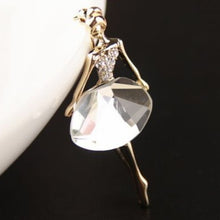Ballet Vintage Princess Ballerina Brooch Girl Women's Jewelry Exquisite Brooches Bling Gem Brooch EF8