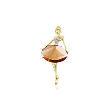 Ballet Vintage Princess Ballerina Brooch Girl Women's Jewelry Exquisite Brooches Bling Gem Brooch EF8