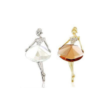 Ballet Vintage Princess Ballerina Brooch Girl Women's Jewelry Exquisite Brooches Bling Gem Brooch EF8