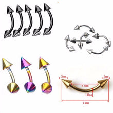 Banana Body Piercing Jewelry For Women S Cool Stainless Steel Spike Eyebrow Ring Barbells Eye Rings EF8