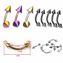 Banana Body Piercing Jewelry For Women S Cool Stainless Steel Spike Eyebrow Ring Barbells Eye Rings EF8