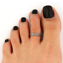 Beach Jewelry Vogue Adjustable Nice Chic Simple Silver Tone Retro Flower Beach Toe Ring Foot Jewelry EF8