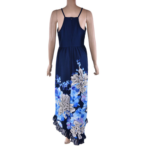 Beach Long Dress Plus Size Women Dress Splice Stripe Sexy Dresses Casual Vintage Irregular Maxi Dress EF8