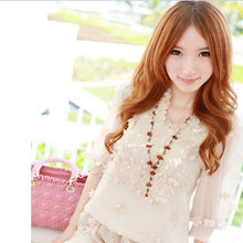 Beautiful Red cherries Necklace Pendant Jewelry For women Women Necklace EF8