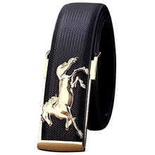 Belt Gold Horse Leisure Leather Men Automatic Buckle Designer Leather Metal Buckles Belts for Business Men EF8