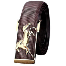 Belt Gold Horse Leisure Leather Men Automatic Buckle Designer Leather Metal Buckles Belts for Business Men EF8