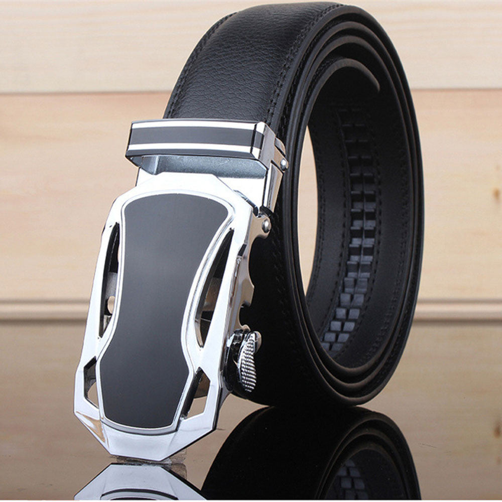 Belt men automatic buckle designer leather belts for business men which and luxury for man EF8