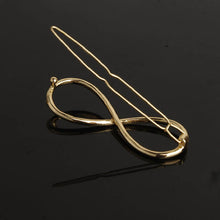 Fashion Infinity Gold Barrette Hairpin Hair Clip Headband For Women Perfect Gift EF8