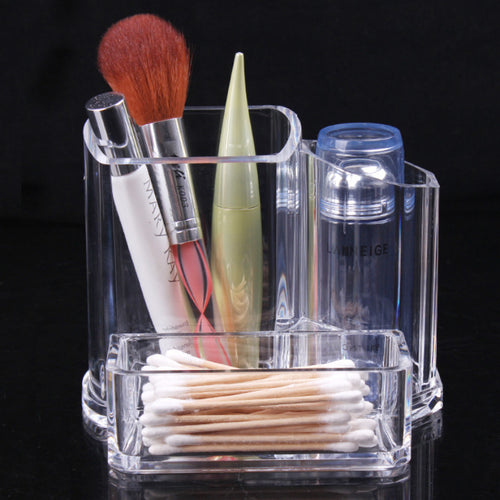 Clear Acrylic Makeup Cosmetic Organizer Lipstick Brush Display Holder Stand for Women Lady Beauty 1 set EF8