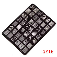 Nail Stamping Printing Plate Manicure Nail Art Decor Image Stamps Plate for Women Lady Beauty EF8