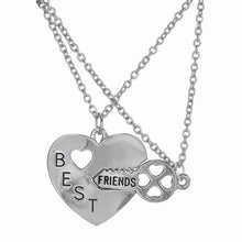 Best Friend Friendship Broken Heart Pendant Necklace Gifts For friends 2pc Sliver Heart Shape Necklaces EF8