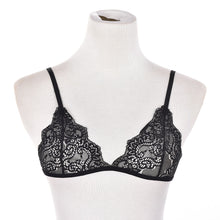 Black Lace Bra Top Wireless Cups Brassiere Eyelash Bralette Cute Crop Top Sexy Underwear Intimate Tops EF8