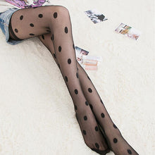 Black Sexy sheer Lace Big dot Pantyhose Stockings Dot Slim Tights EF8