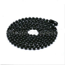 Black Silver Metal Bead Chain 70CM Men Women Bead Necklace Necklace For Sale EF8