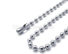 Black Silver Metal Bead Chain 70CM Men Women Bead Necklace Necklace For Sale EF8