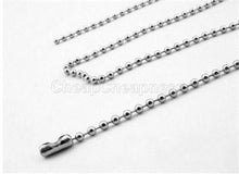 Black Silver Metal Bead Chain 70CM Men Women Bead Necklace Necklace For Sale EF8