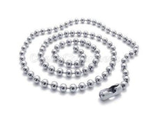 Black Silver Metal Bead Chain 70CM Men Women Bead Necklace Necklace For Sale EF8