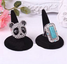 Black Velvet Finger Ring St  Jewelry Display Women Jewelry Gift EF8