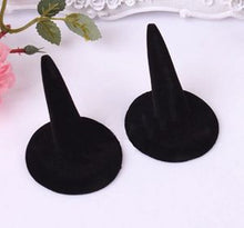 Black Velvet Finger Ring St  Jewelry Display Women Jewelry Gift EF8