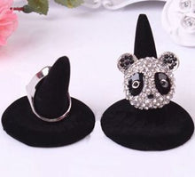 Black Velvet Finger Ring St  Jewelry Display Women Jewelry Gift EF8