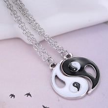 Black White Couple Sister Friend Friendship Jewelry Unique Personalized Gifts Yin Yang Pendant Necklace EF8