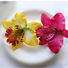 Bohemia Style Bridal Flower Orchid Leopard Hair Clip Beauty Hairpins Barrette Wedding Decoration Hair Accessories Beach Hairwear EF8