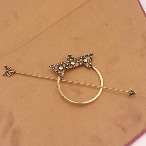 Bohemian Crown Simple Clasp Vintage Beautiful Arrow Star Metal Hairpin Hair Clip Three colors femme Hair b  gift EF8