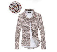 Men Shirt Fashion Mens Casual Button Down Slim Fit Long Sleeve Formal Dress Shirts EF8