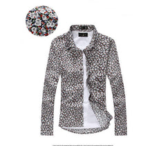 Men Shirt Fashion Mens Casual Button Down Slim Fit Long Sleeve Formal Dress Shirts EF8
