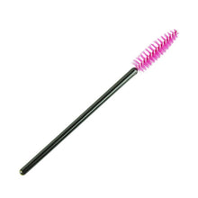 100pc make up brush Pink synthetic fiber One-Off Disposable Eyelash Brush Mascara Applicator Wand Brush EF8