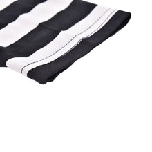 Black   White Striped Long Sleeve Knitted Open Cardigan Fall Slim Women Sweater EF8