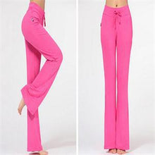 Bright Multicolor Pants Women Drawstring Loose Wide Leg Pants Women Solid Full Length Fitness Pants EF8