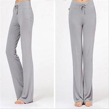 Bright Multicolor Pants Women Drawstring Loose Wide Leg Pants Women Solid Full Length Fitness Pants EF8